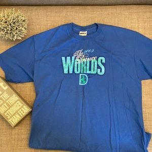 Vintage 2009 USASF Dance Worlds tee w team listing